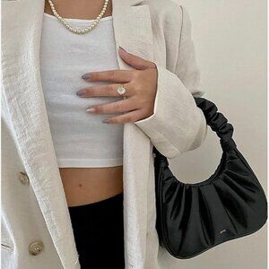 JW PEI Gabbi Ruched Hobo Handbag NWT - Black